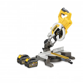 Scie à onglets radiale - XR - sans fil - Flexvolt 54 Volts - 2Ah li-ion brushless 216mm - 2 batteries Dewalt | DCS777T2-QW