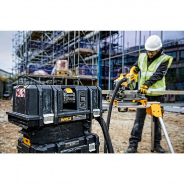 Aspirateur Dewalt TSTAK - XR - sans fil - Flexvolt 54 Volts - 2Ah li-ion brushless eau et poussières classe M | DCV586MT2-QW