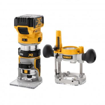 Affleureuse et défonceuse Dewalt - XR - sans fil - 18 Volts - 8mm (1/4") 2 x 5Ah li-ion brushless | DCW604P2-QW