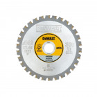 Image du produit : Lame Dewalt pour scie circulaire portative 140 x 20mm - 30 dents, tcg/aluminium, angle d'attaque 3 | DT1910-QZ