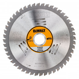 Lame Dewalt pour scie circulaire stationnaire 216 x 30mm - 48 dents, tcg/aluminium, angle d'attaque -5 | DT1914-QZ