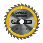 Image du produit : Lame Dewalt pour scie circulaire portative construction 160 x 20mm - 30 dents | DT1932-QZ