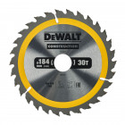 Image du produit : Lame Dewalt pour scie circulaire portative construction 184 x 30mm - 30 dents | DT1942-QZ