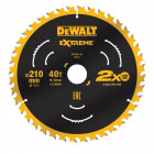 Image du produit : Lame Dewalt de scie à table extrême 210 x 30mm - 48 dents, atb, angle d'attaque 7 | DT20433-QZ