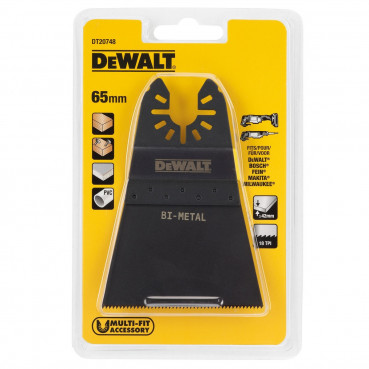 Lame Dewalt bi-métal 64mm pour découpeur ponceur, outil multifonctions (multi-cutter) | DT20748-QZ