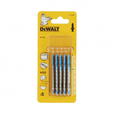 Lame Dewalt pour scie sauteuse métal et alu HSS pofondeur de coupe inférieur 4mm attache en T | DT2160-QZ