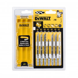 Coffret plastique de 10 lames Dewalt XPC HCS BIM pour bois | DT2296-QZ