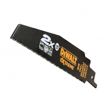 Lame Dewalt pour scie sabre BIM 2 x long life pour la coupe du bois et métal 152mm | DT2301L-QZ