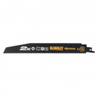 Image du produit : Lame Dewalt pour scie sabre BIM 2 x long life pour la coupe du bois et métal 228mm | DT2308L-QZ