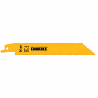 Image du produit : Lame Dewalt pour scie sabre BIM pour la coupe du métal 152mm profondeur inférieur 8mm | DT2361-QZ