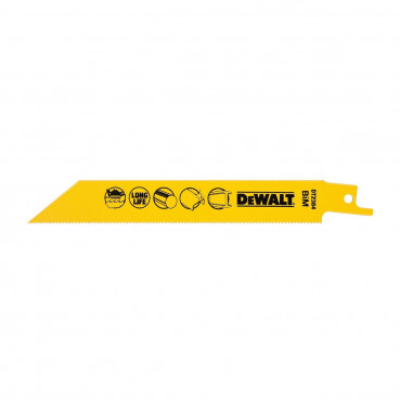 Lame Dewalt pour scie sabre BIM pour la coupe du métal 152mm profondeur inférieur 3mm | DT2384-QZ