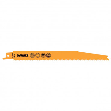 Lame Dewalt pour scie sabre HCS progressor pour la coupe du métal 203mm | DT2406-QZ