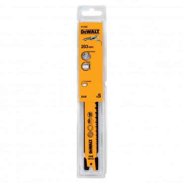 Lame Dewalt pour scie sabre HCS progressor pour la coupe du métal 203mm | DT2406-QZ