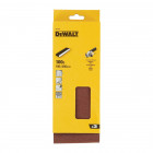 Image du produit : Papier à ponçer - abrasif pour ponceuse à bande - multi-usages pour bois, peinture, métal Grain 100 - 100 x 560mm Dewalt | DT3316-QZ