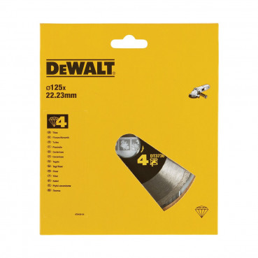 Disque diamant fritté pour le carrelage 125 x 22.2mm - hauteur segment 7mm Dewalt | DT3736-XJ