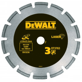 Disque diamant laser pour béton dur/granités 125 x 22.2mm - hauteur segment 7.5mm Dewalt | DT3761-XJ