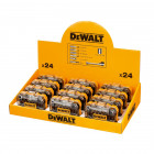 Image du produit : Présentoir de 12 coffrets de 24 pièces avec douilles et embouts 25mm Dewalt | DT71516M-QZ