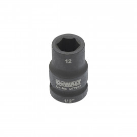 Douilles Impact à chocs diamètre 12mm 1/2" Dewalt | DT7530-QZ