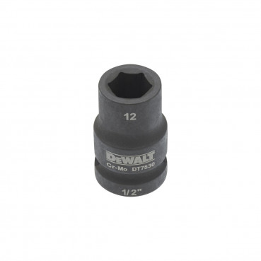 Douilles Impact à chocs diamètre 12mm 1/2" Dewalt | DT7530-QZ