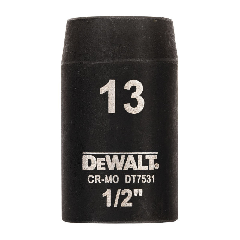 Douilles Impact à chocs diamètre 13mm 1/2" Dewalt | DT7531-QZ