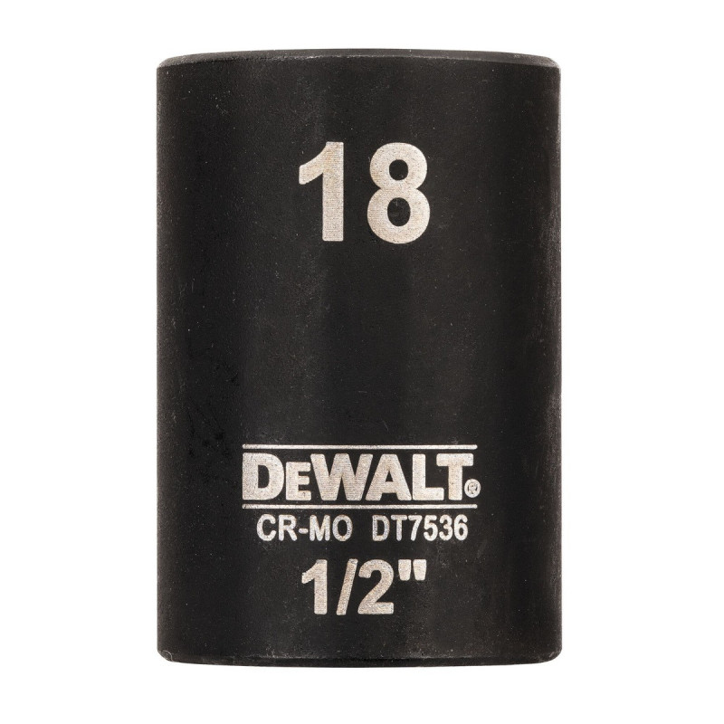 Douilles Impact à chocs diamètre 18mm 1/2" Dewalt | DT7536-QZ