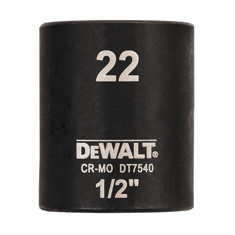 Douilles Impact à chocs diamètre 22mm 1/2" Dewalt | DT7540-QZ