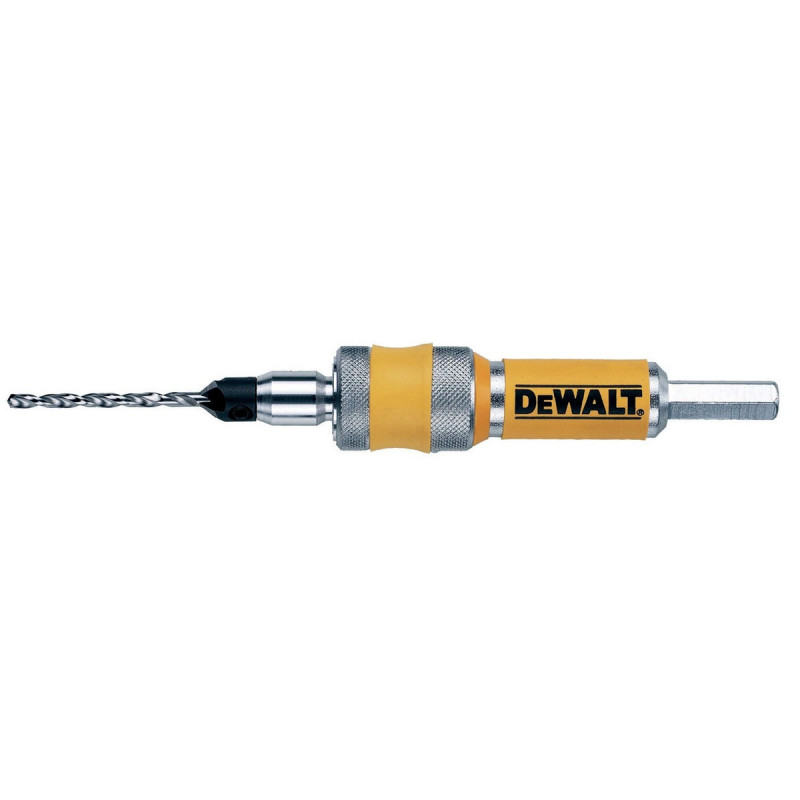 Adaptateur N°12 pour visseuse - multifonction fraise à chanfreiner, foret-mèche et embout de vissage PZ2 Dewalt | DT7603-XJ