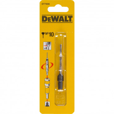 Mèche n°10 et fraise à chanfreiner 4 taillants Dewalt | DT7606-XJ