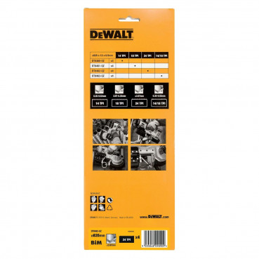 Lame Dewalt pour scie à ruban 18 Volts - dcs371n 24TPI. coupe fine de 3,97mm d'épaisseur largeur 12mm | DT8462-QZ