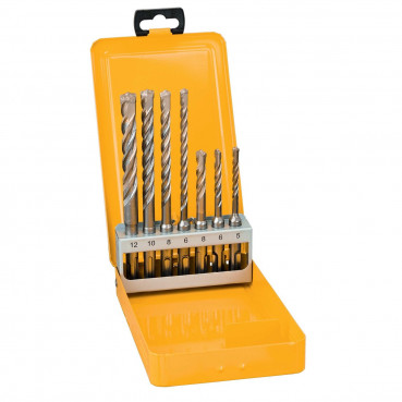 Coffret Dewalt de 7 forets sds-plus extrême dimension : 5 ,6(x2), 8(x2), 10, 12mm | DT9701-QZ