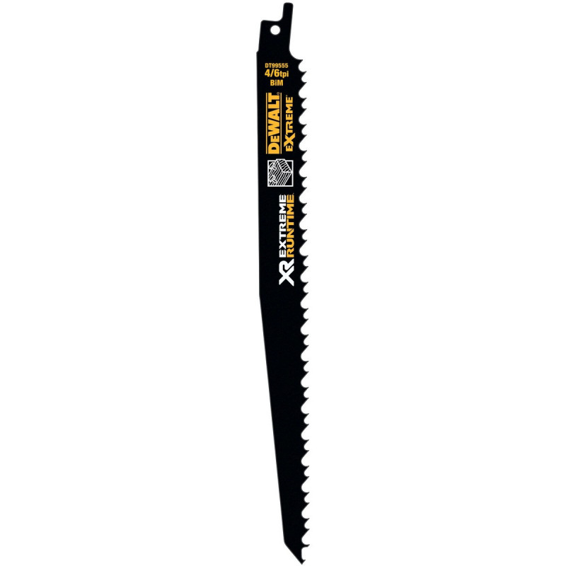 Lame Dewalt pour scie sabre - XR - sans fil - runtime pour la coupe du bois 230mm | DT99555-QZ