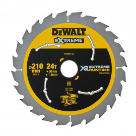 Lame Dewalt pour scie circulaire stationnaire - XR - sans fil - runtime - 210 x 30mm - 24 dents | DT99565-QZ