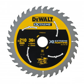 Lame Dewalt pour scie circulaire stationnaire - XR - sans fil - runtime - 210 x 30mm - 36 dents | DT99566-QZ