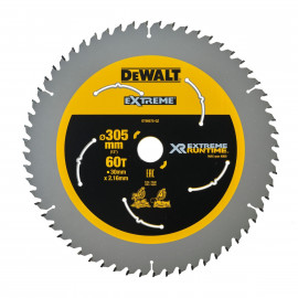 Lame Dewalt pour scie circulaire stationnaire - XR - sans fil - runtime - 305 x 30mm - 60 dents | DT99575-QZ