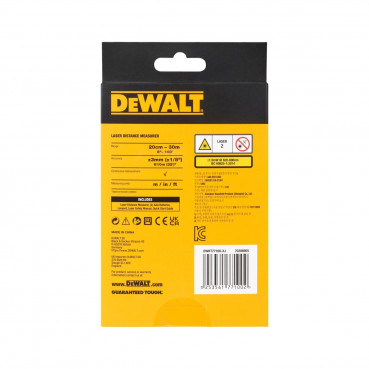 Télémetre laser mesure Dewalt 30m | DWHT77100-XJ