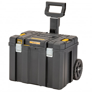 Coffret TSTAK ip54 grande contenance mobile avec poignée télescopique Dewalt | DWST83347-1