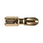 Image du produit : Embout de vissage Impact Gold, PZ3, 25mm par 2 - longueur totale 25mm Makita | B-28466