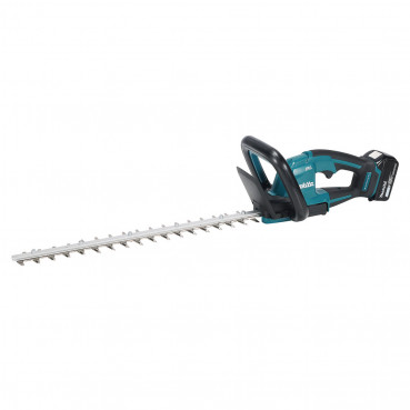 Taille-haie Makita LXT 18 Volts - sans fil Lithium (Li-Ion) - 5Ah - 52cm - (1 batterie) - section de coupe maxi 20mm - longueur 500mm - poids 2,5kg | DUH506RT