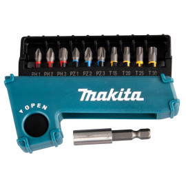 Impact Premier Torsion screw bit set, 1/4", 11 pcs Makita | E-03567