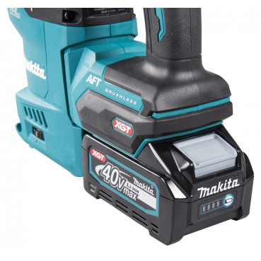 Perforateur burineur Makita SDS-Plus XGT 40 Volts MAX Lithium (Li-Ion) - 4 Ah - 30mm - 3,9 J - force de frappe 3,9 joules - poids 4,6kg | HR009GM202