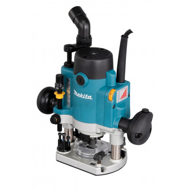 Défonceuse Makita 1 100 Watts - 6 / 6,35 / 8mm - 1100 Watts - capacité de plongée 0 - 57mm - pince diamètre 8mm - poids 3,3kg | RP1111CJ