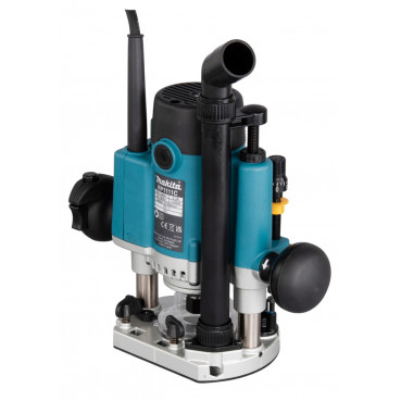 Défonceuse Makita 1 100 Watts - 6 / 6,35 / 8mm - 1100 Watts - capacité de plongée 0 - 57mm - pince diamètre 8mm - poids 3,3kg | RP1111CJ