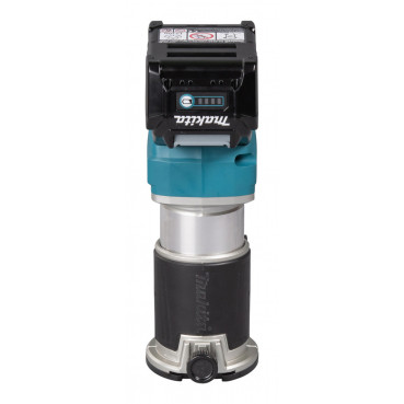 Affleureuse-défonceuse Makita XGT 6 et 8mm - 40 Volts MAX - sans fil Lithium (Li-Ion) - 4 Ah - poids 2,2kg - capacité de plongée 0 - 40mm - pince diamètre 6 / 8mm | RT001GM208