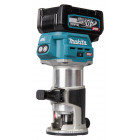 Image du produit : Affleureuse-défonceuse Makita XGT 6 et 8mm - 40 Volts MAX - sans fil Lithium (Li-Ion) - 4 Ah - poids 2,2kg - capacité de plongée 0 - 40mm - pince diamètre 6 / 8mm | RT001GM208