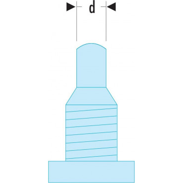 Jeu de 2 ergots de rechange pour clés 126A - diamètre 4mm Facom | 126.E50