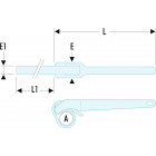 Image du produit : Clé à sangle nylon - 165mm - longueur 300mm clé de serrage pour vanne, raccord pvc piscine... Facom | 138A.48