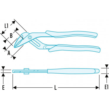 PINCE MULTIPRISE ISOLÉE - 30mm - longueur 250mm Facom | 180A.VE