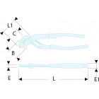 Image du produit : Pince multiprises entrepassée à verrouillage - outil version SLS - longueur 245mm Facom | 181A.25CPESLS