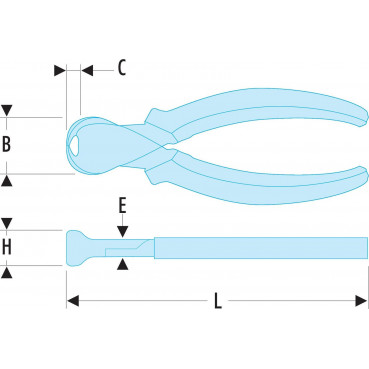 Pince coupante Facom devant - outil version SLS - 1.6mm - longueur 160mm | 190.16CPESLS