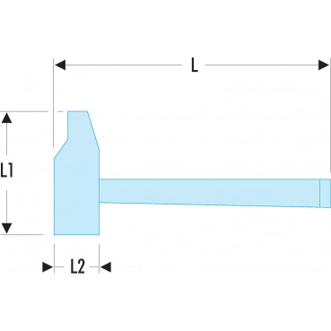 Marteau de mécanicien Facom - rivoir - 88 x 28mm | 200H.28